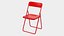 Vihals folding chair red