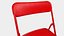 Vihals folding chair red
