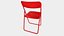 Vihals folding chair red