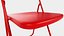 Vihals folding chair red