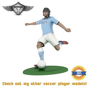 figurine soccer 3d max