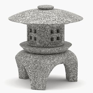 Japanese pagoda lantern 3D model