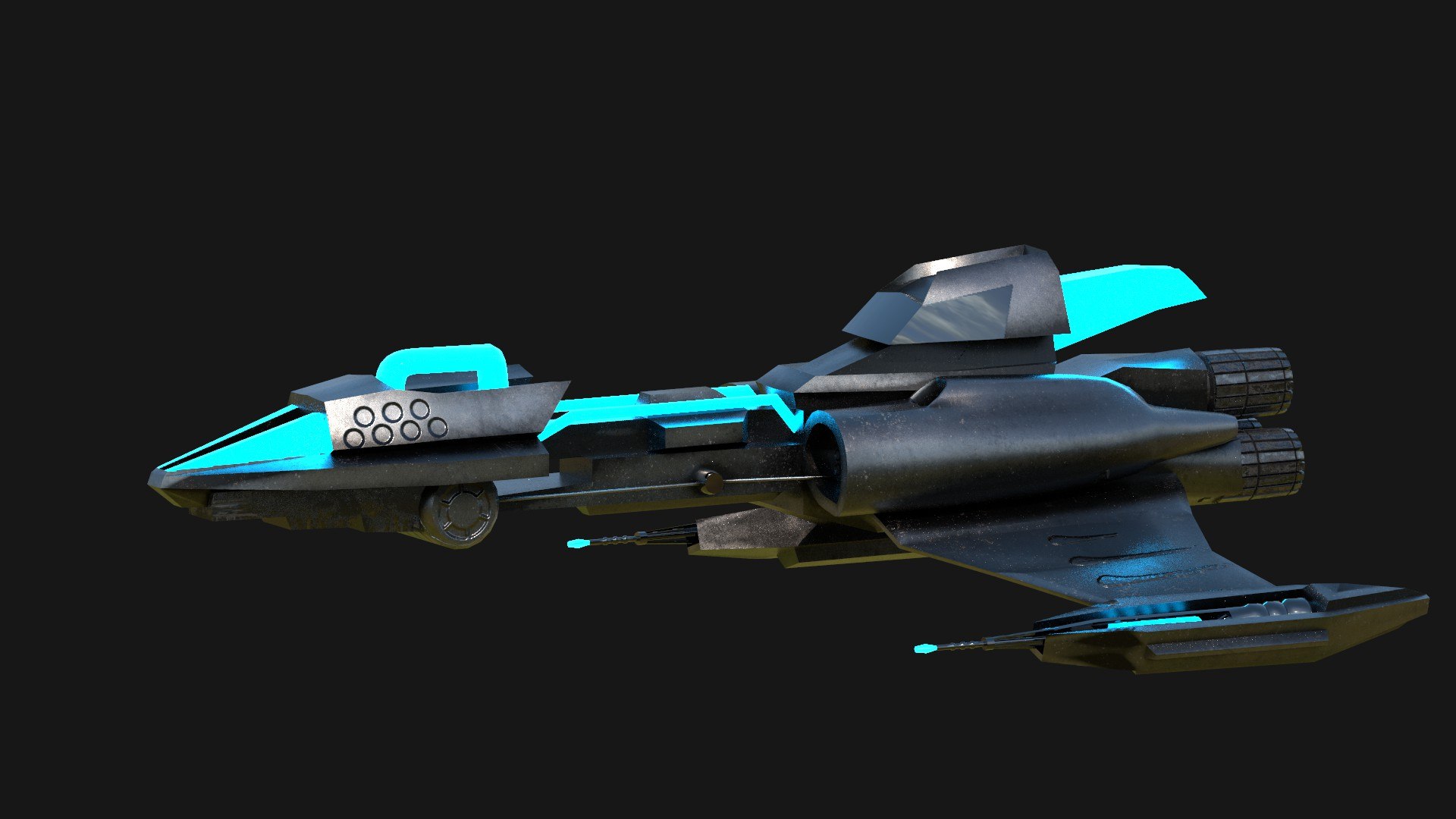 3D alien ship model TurboSquid 1637479