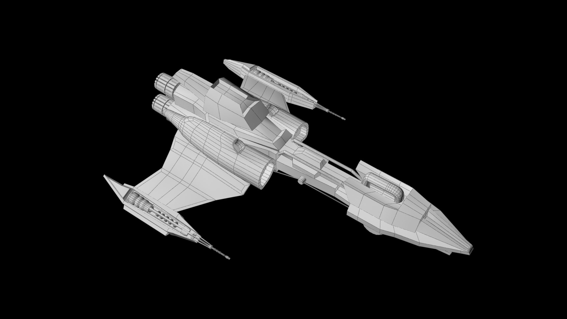 3D alien ship model TurboSquid 1637479