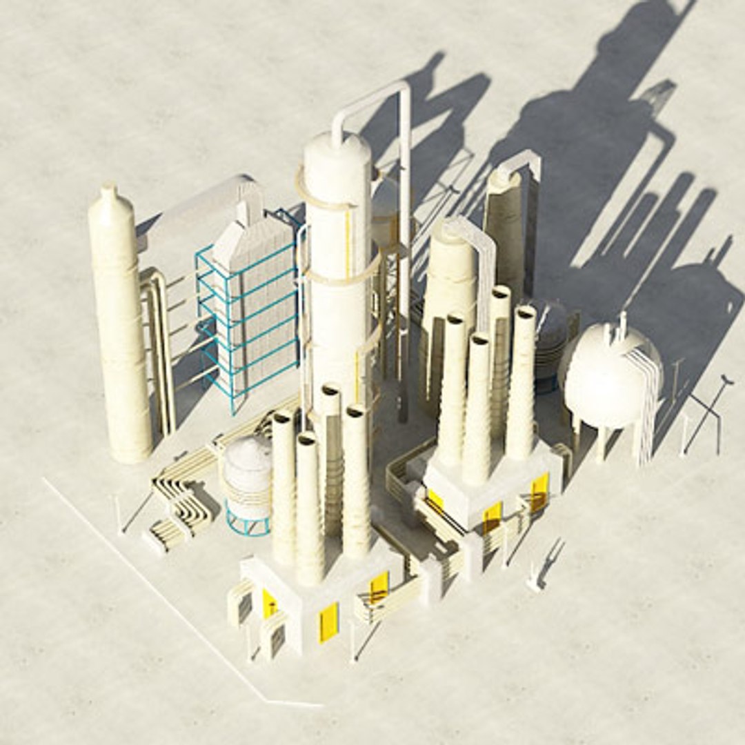 industrial module 3d model