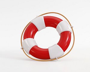 3D Floating lifebuoy 3d Model