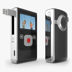 3D Mini USB Video Camcorder Black