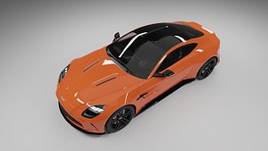ASTON MATIN VANTAGE 2025 ORANGE 3D model