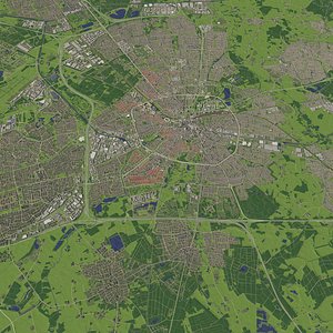Eindhoven Netherlands - city and urban 3D