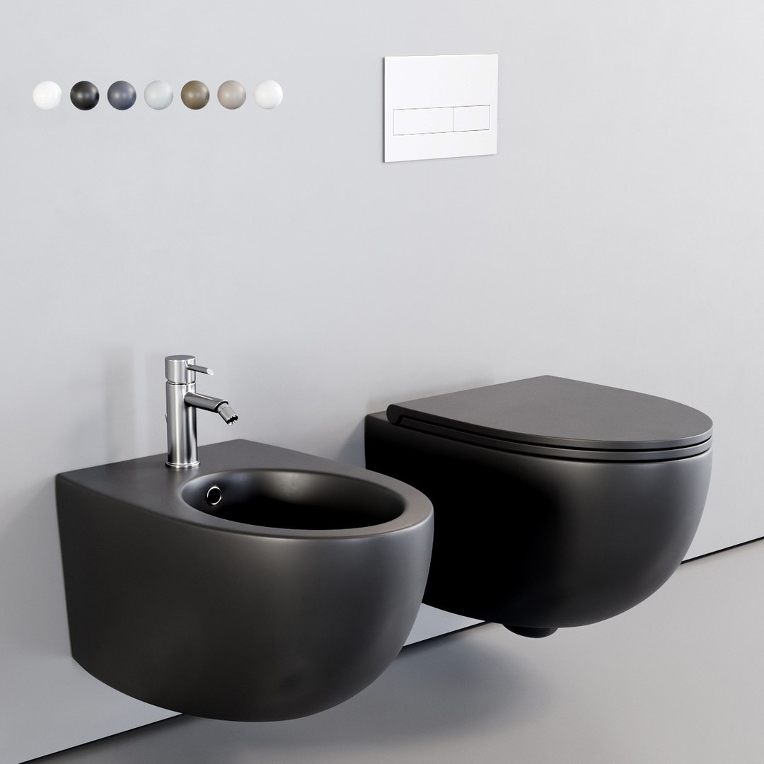 Toilet Bull Wall-hung Model - TurboSquid 1484055