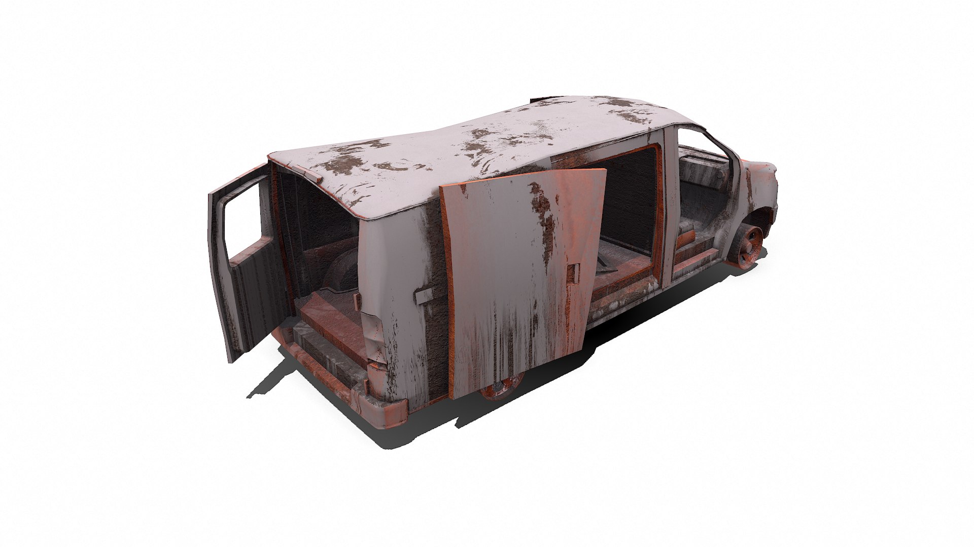 Wrecked Van Low-poly PBR 3D model https://p.turbosquid.com/ts-thumb/Xq/gaESlV/BL/screenshot006/png/1736139959/1920x1080/fit_q87/b7276c30cbfdce8ce4f20ab1f0f5cb1c6b54a7a2/screenshot006.jpg