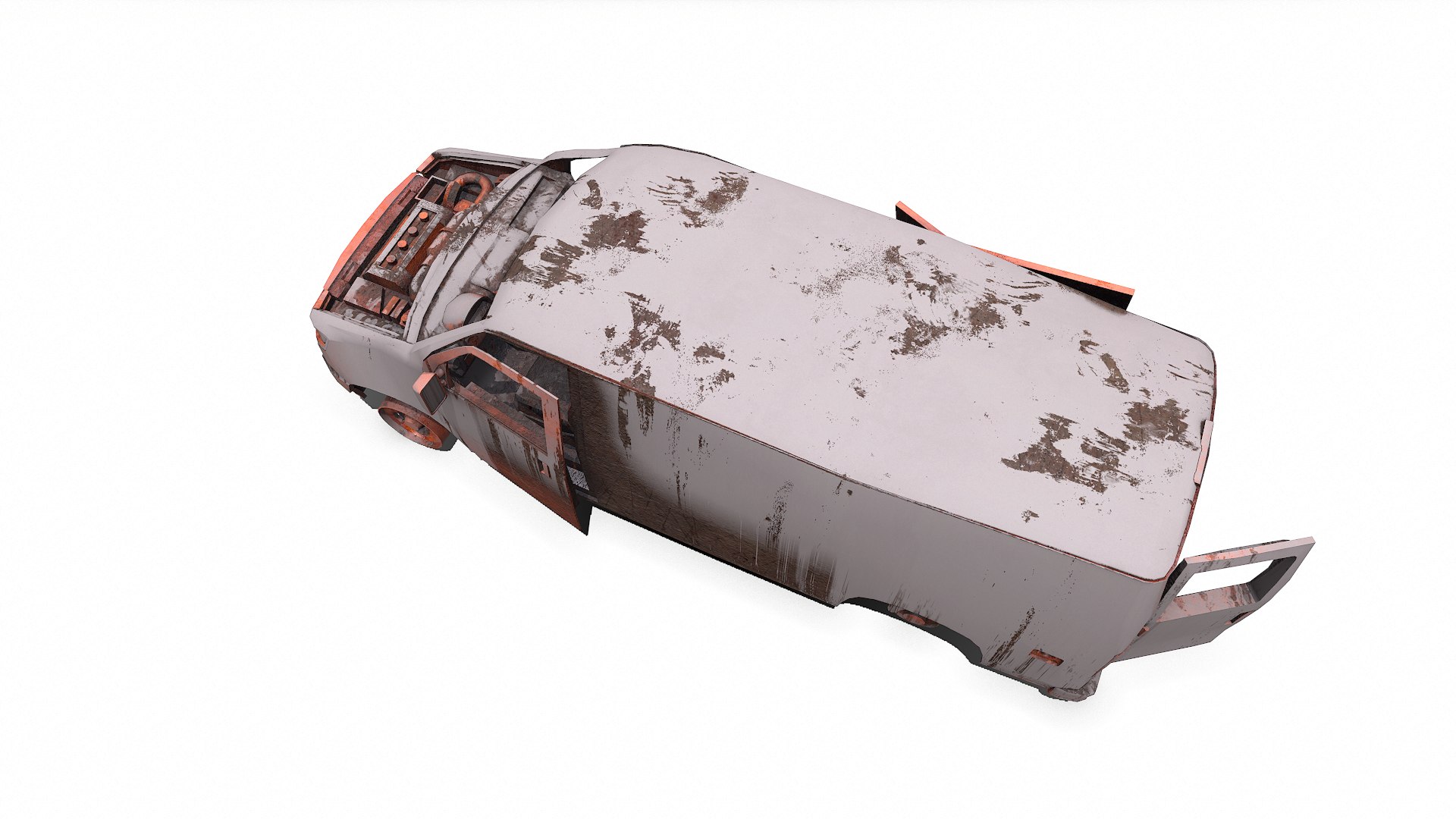 Wrecked Van Low-poly PBR 3D model https://p.turbosquid.com/ts-thumb/Xq/gaESlV/Nq/screenshot014/png/1736140005/1920x1080/fit_q87/5099ab8d949dad50423b13574d51008e49957dc0/screenshot014.jpg