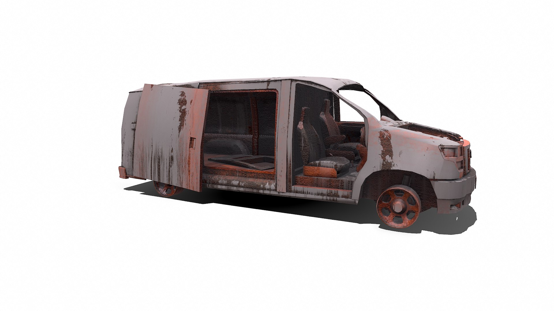 Wrecked Van Low-poly PBR 3D model https://p.turbosquid.com/ts-thumb/Xq/gaESlV/b0/screenshot008/png/1736139968/1920x1080/fit_q87/1369c23dc63dbcaa0c4b9fdd60b04039b74e4ef3/screenshot008.jpg