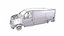 Camionnette accidentée PBR low-poly