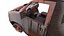 Camionnette accidentée PBR low-poly