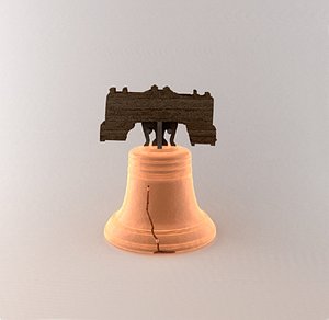 3d liberty bell model