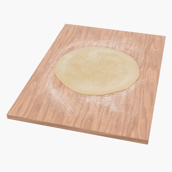 3D flat bread pizza dough model - TurboSquid 1375399
