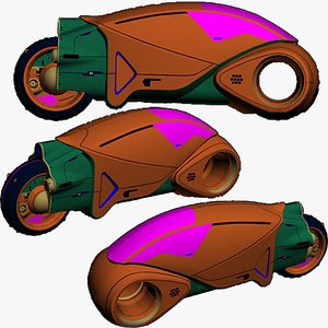 Heavy-scifi-Sport-Bike-004 3D model