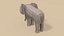 Low Poly Cartoon African Animals Collection