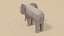 Low Poly Cartoon African Animals Collection