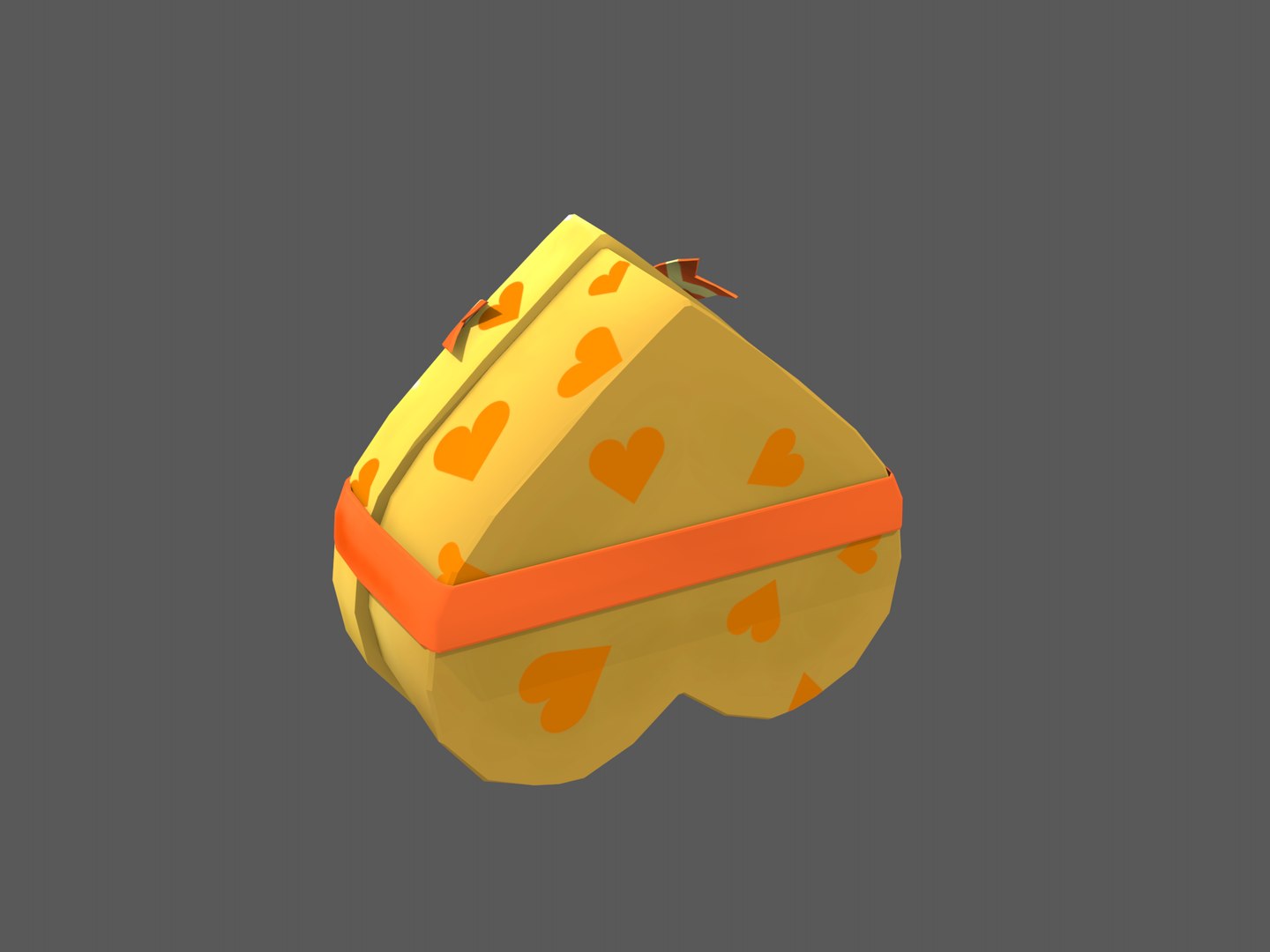 Heart gift box 3D model - TurboSquid 1510463