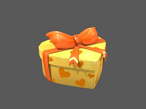 heart gift box 3D model