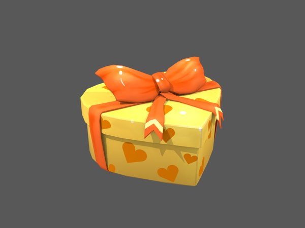 Heart gift box 3D model - TurboSquid 1510463