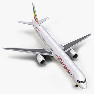 Boeing 757-300 Ethiopian Airlines 3D Model