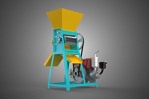 COFFEE BEAN THRESHER SHREDDERGRINDER MILL MACHINE DIESEL ENGINE