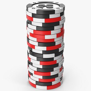 3D Stack Of Casino Chips