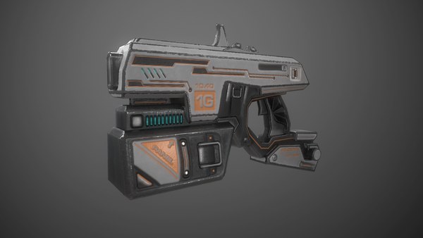 Weapon pistol blaster sci fi 3D model - TurboSquid 1398825