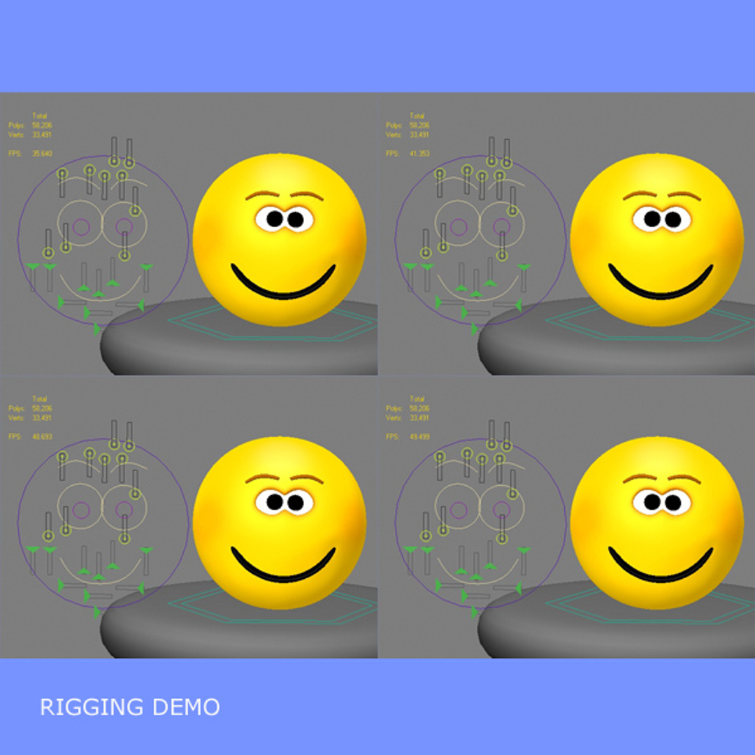 little smiley rigging 3d max