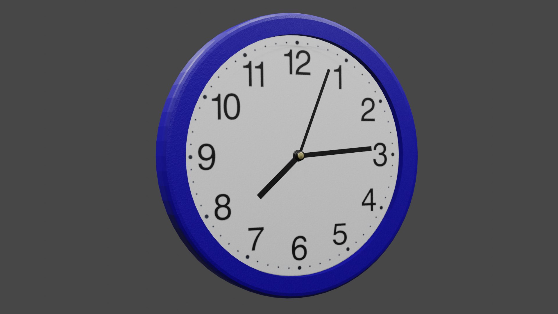 Blue Clock Model - TurboSquid 2046357