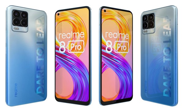 Realme 8 Pro Blue 3D model