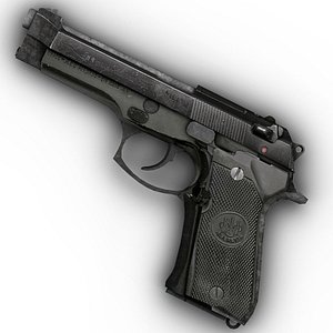 M9 Beretta Handgun W/Silencer