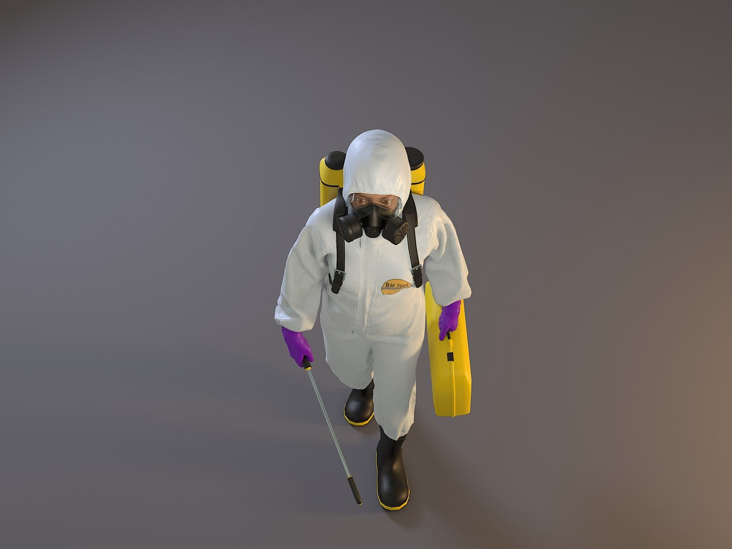 3D Female Biohazard Suit Acc - TurboSquid 1527964