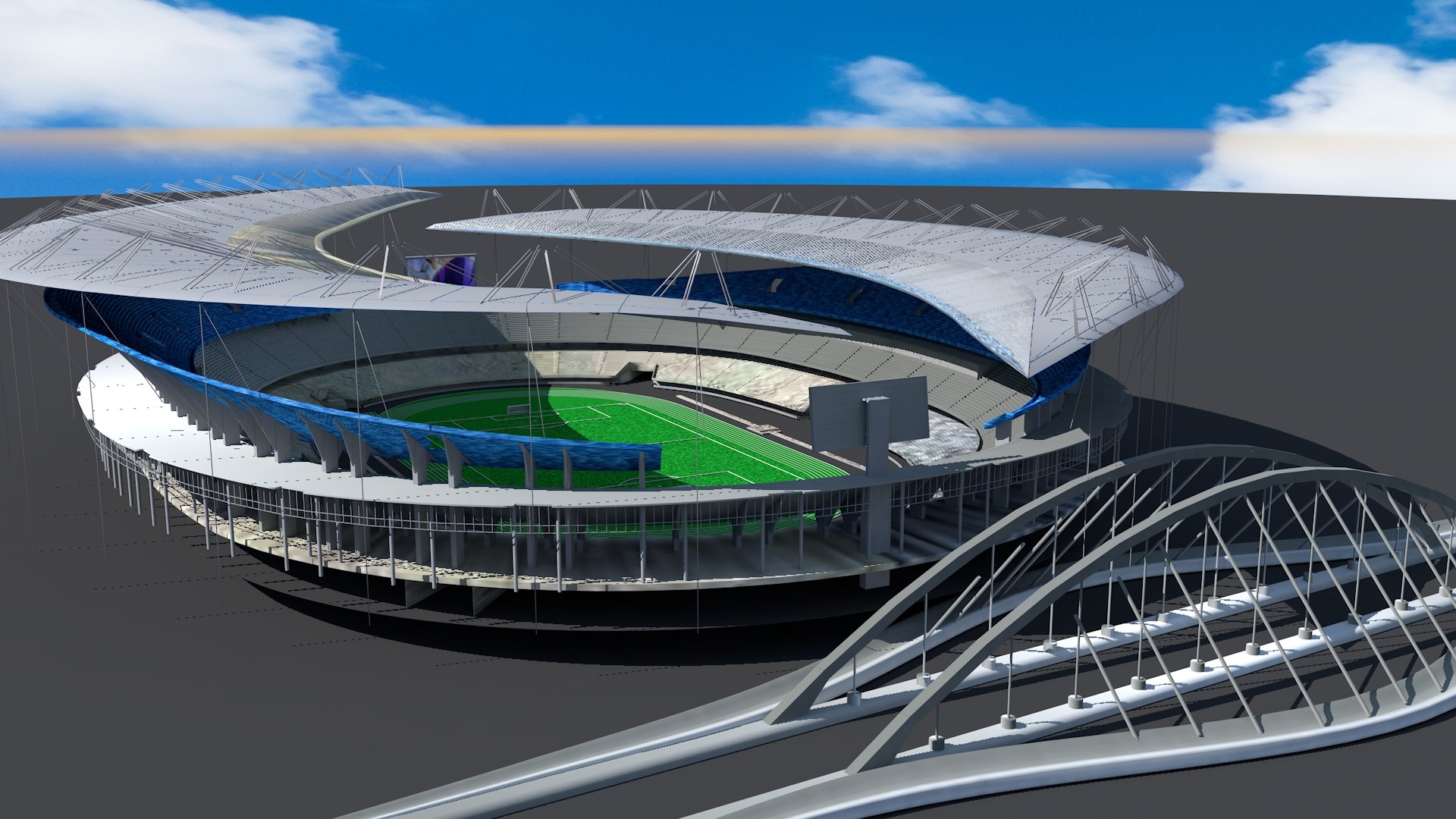 Soccer Stadium Field 3D - TurboSquid 1298877