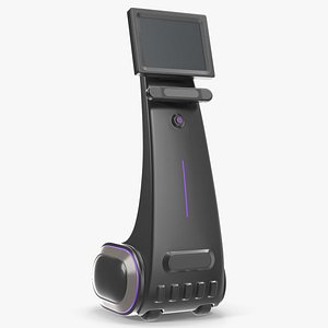 3D model AI Smart Autonomous Robot Black