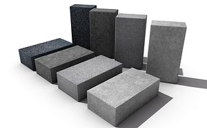 3D model ladrillos pared