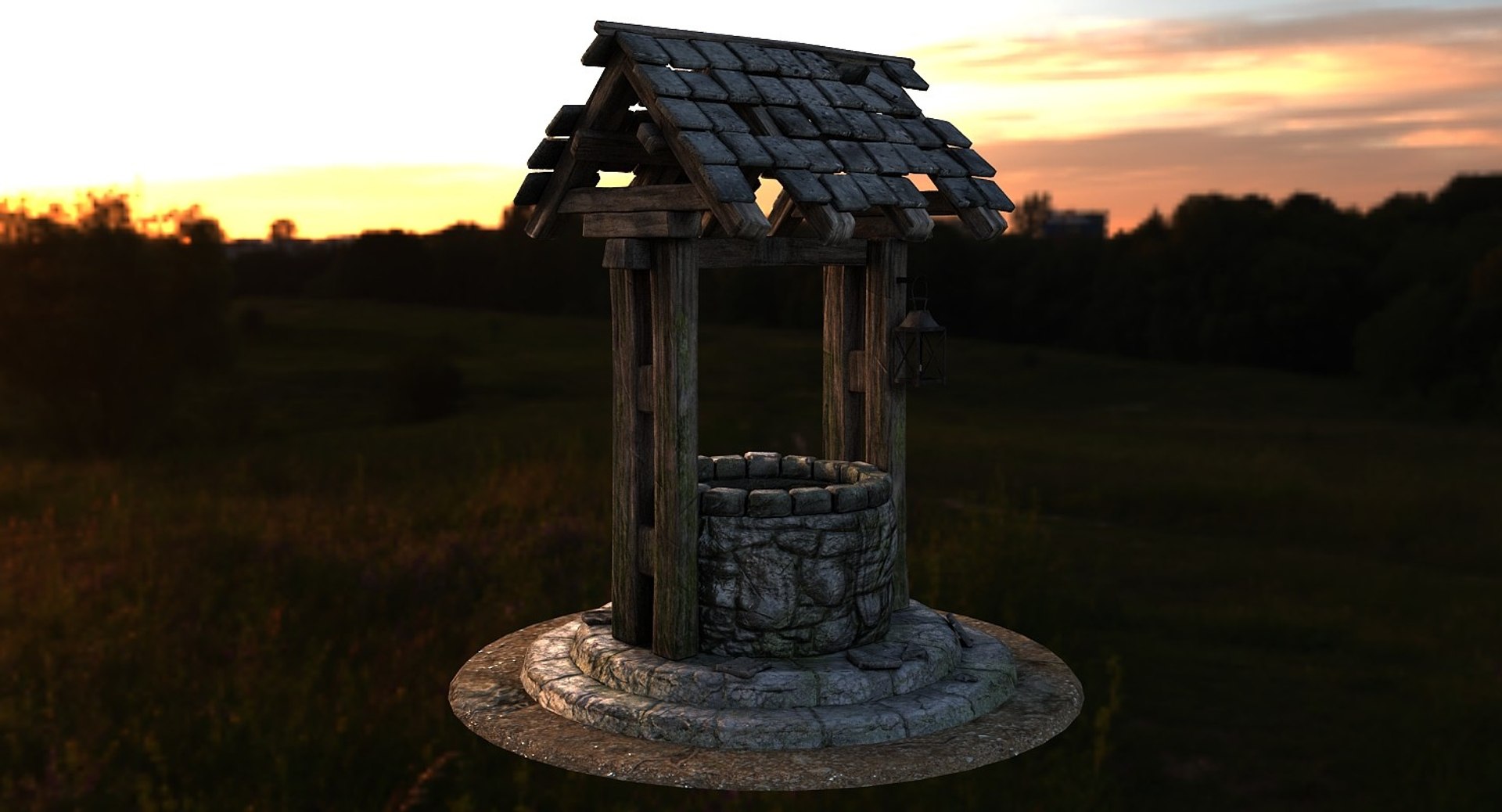 3D Old Medieval Water - TurboSquid 1202370