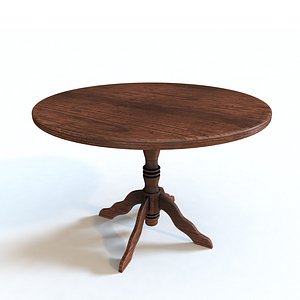 Rustic Wood Round Table