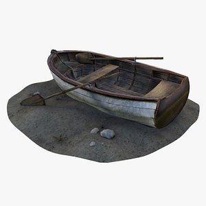 Wooden Row boat