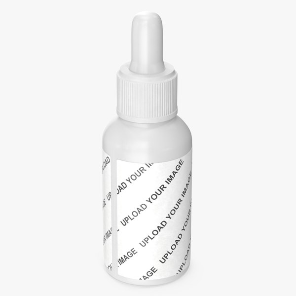 modelo 3d Envase Cosmético con Gotero 50 ml Mockup - TurboSquid 1586849