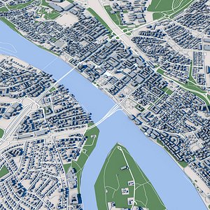 Umea City Sweden model