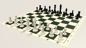 3d model chess set