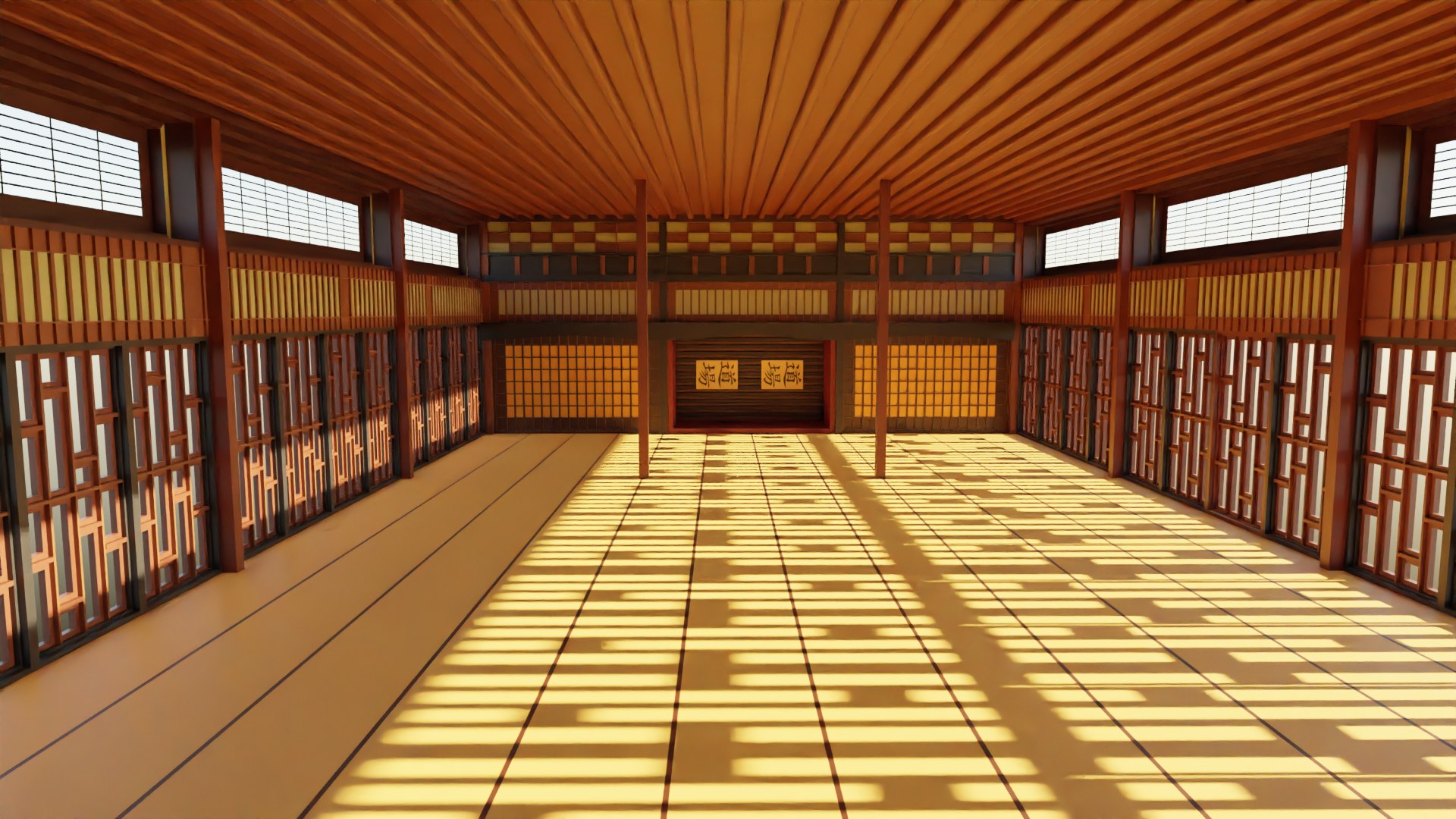 3D Kung-Fu Hall - TurboSquid 2157976