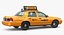 3D cab taxi yellow