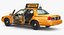 3D cab taxi yellow