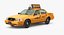 3D cab taxi yellow