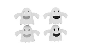 cartoon fabric ghost 3d 3ds